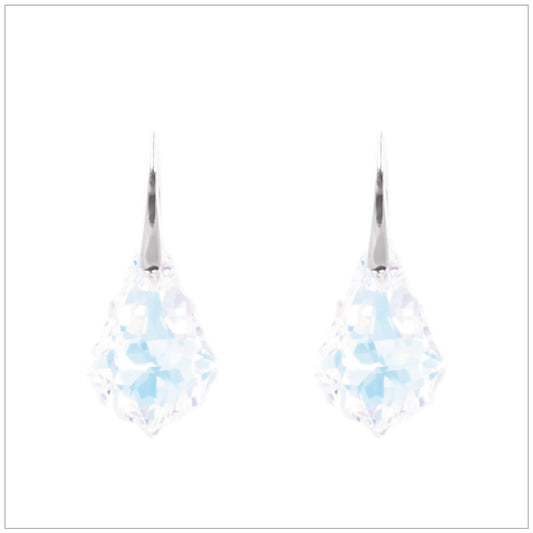Swarovski Element Baroque Earrings - Aurore Boreale - swarovski jewellery south africa kcrystals