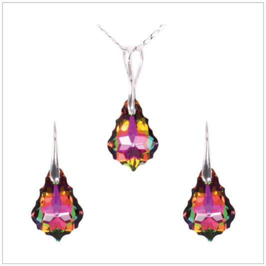 Swarovski Element Baroque Set - Vitrail Medium - swarovski jewellery south africa kcrystals