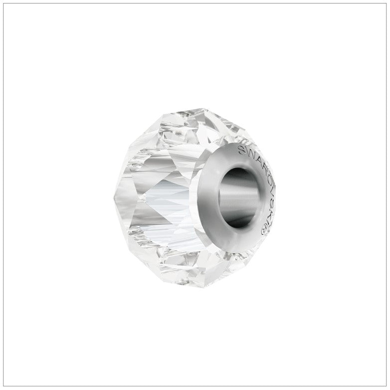 BeCharmed Bracelet Set (17cm) Swarovski Element Briolette Charm - Crystal