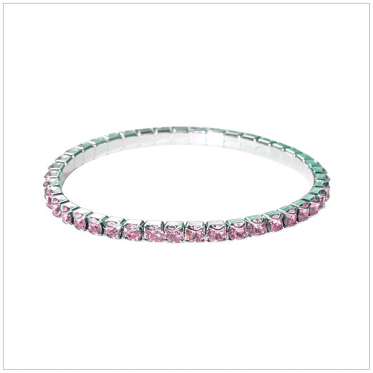 Swarovski Element Chaton Bracelet - Light Rose