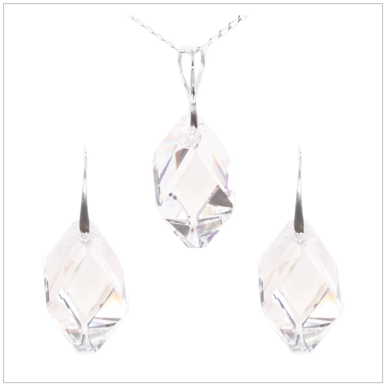 K Crystal Jewellery Swarovski Element Cubist Set Crystal – K