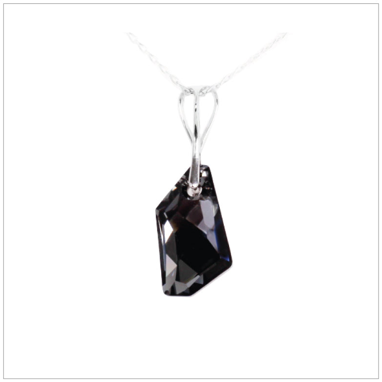 Swarovski Element De-Art Necklace - Silver Night - K. Crystals Online