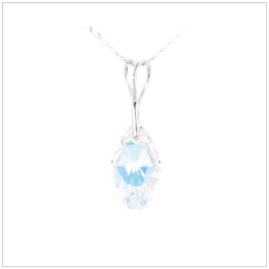 Swarovski Element Drop Necklace - Aurore Boreale - K. Crystals Online