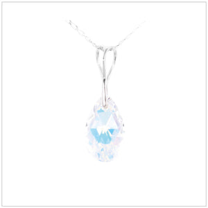 Swarovski Element Drop Necklace - Aurore Boreale - K. Crystals Online