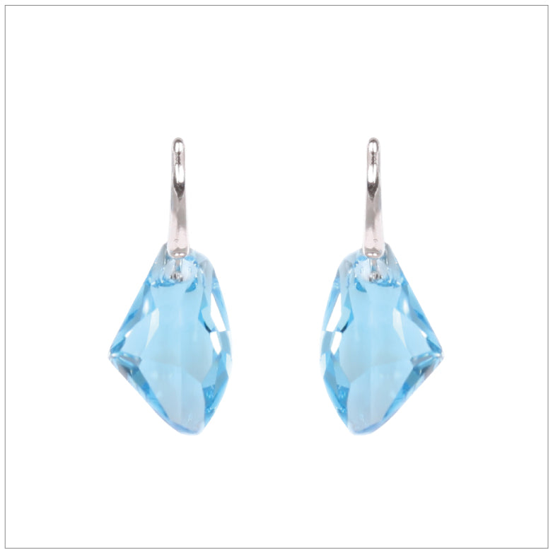 Swarovski Element Galactic Earrings - Aquamarine