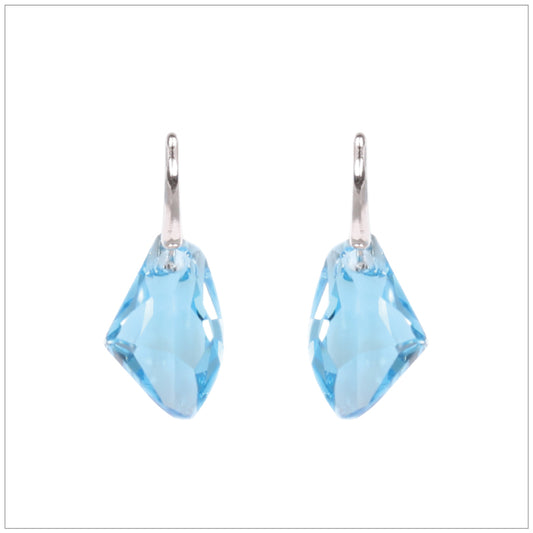 Swarovski Element Galactic Earrings - Aquamarine