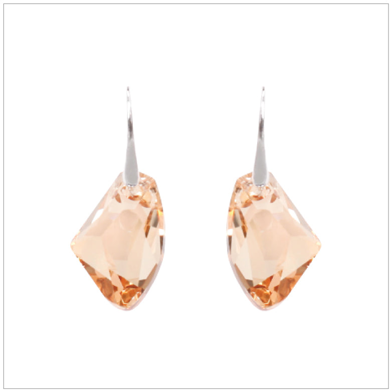 Swarovski Element Galactic Earrings - Golden Shadow