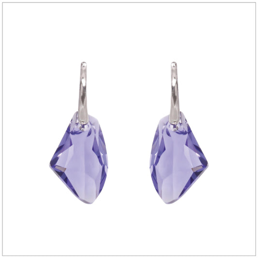 Swarovski Element Galactic Earrings - Tanzanite