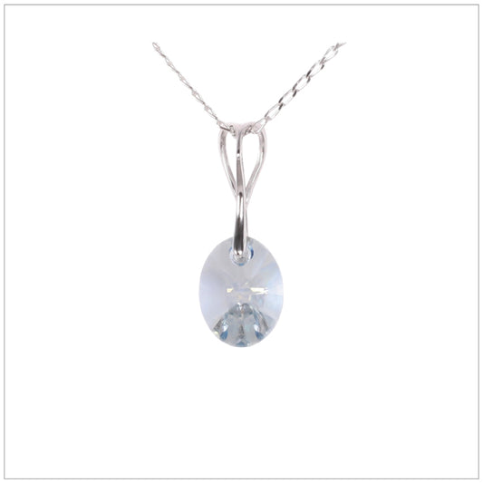 Swarovski Element Oval Necklace - Blue Shadow