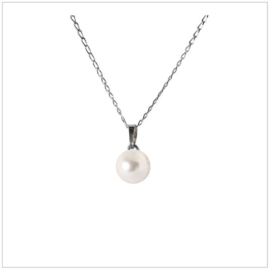 Swarovski Element Pearl Necklace - White Pearl