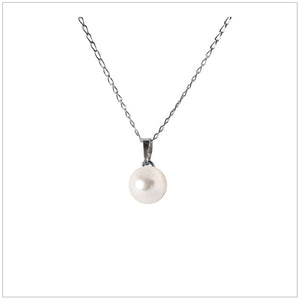 Swarovski Element Pearl Necklace - White Pearl