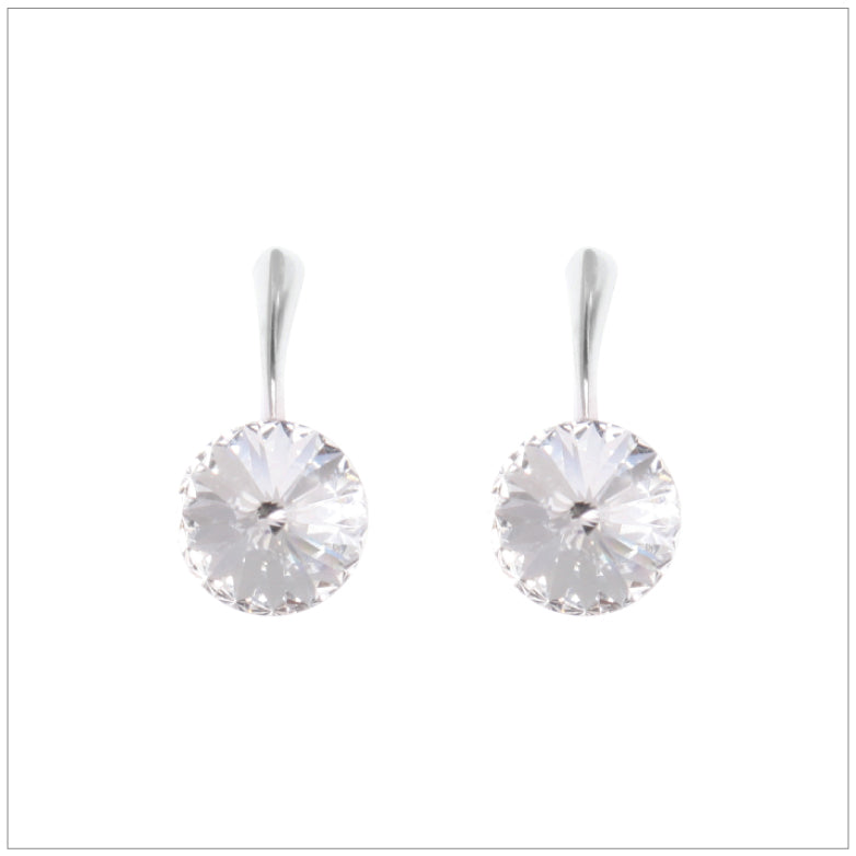 Swarovski Element Rivoli Earrings - Crystal - K. Crystals Online