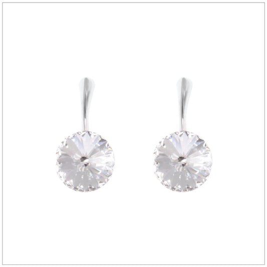 Swarovski Element Rivoli Earrings - Crystal - K. Crystals Online