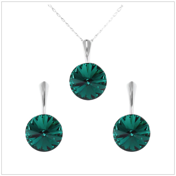 Swarovski Element Rivoli Set - Emerald - K. Crystals Online