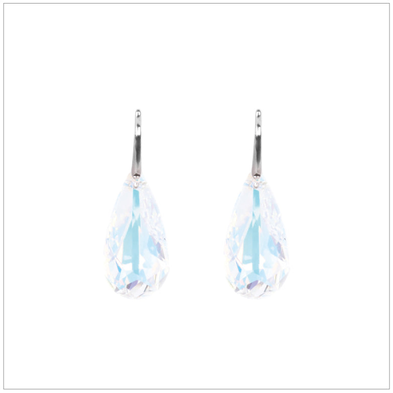 Swarovski Element Tear Earrings - Aurore Boreale - K. Crystals Online