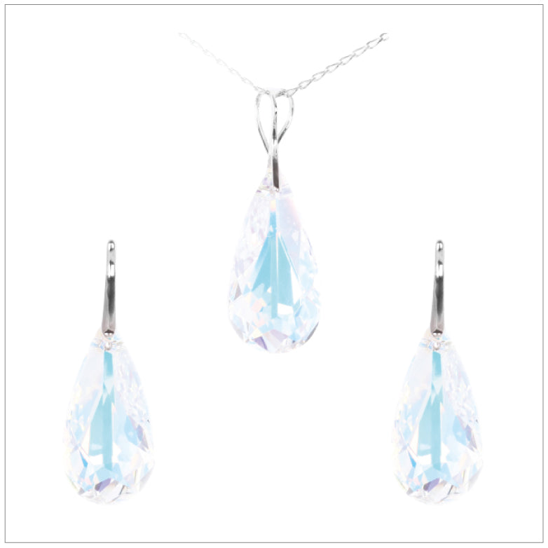 Swarovski Element Tear Set - Aurore Boreale - K. Crystals Online