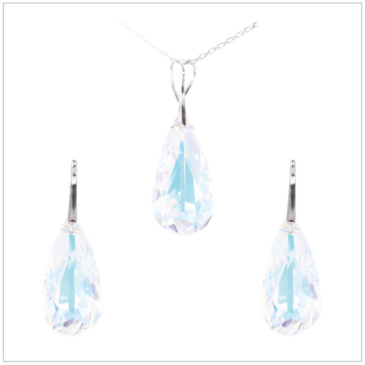 Swarovski Element Tear Set - Aurore Boreale - K. Crystals Online