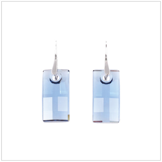 Swarovski Element Urban Earrings - Denim Blue - K. Crystals Online