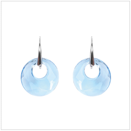Swarovski Element Victory Earrings - Aquamarine - K. Crystals Online