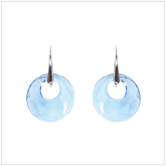 Swarovski Element Victory Earrings - Aquamarine - K. Crystals Online