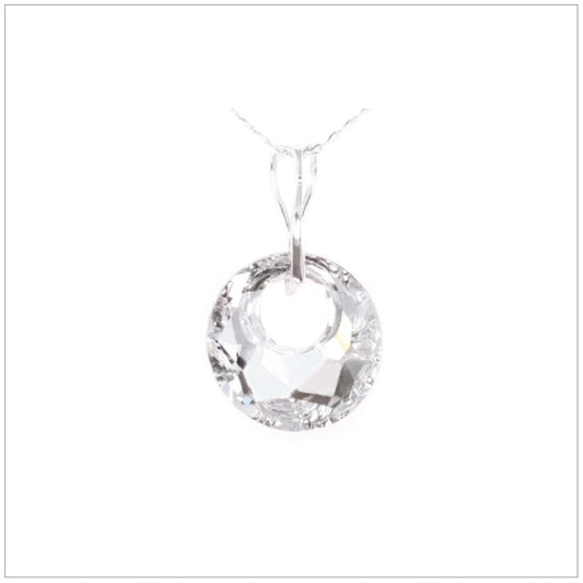 Swarovski Element Victory Necklace - Chrome/Labrador