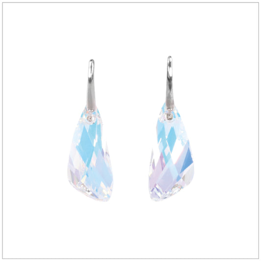 Swarovski Element Wing Earrings - Aurore Boreale - swarovski jewellery south africa kcrystals