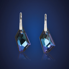 Swarovski Element De-Art Earrings - Bermuda Blue - K. Crystals Online