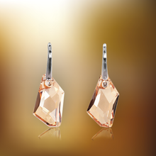 Swarovski Element De-Art Earrings - Golden Shadow - K. Crystals Online
