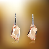 Swarovski Element De-Art Earrings - Golden Shadow