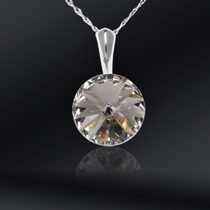 Swarovski Element Rivoli Necklace - Black Diamond