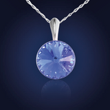 Swarovski Element Rivoli Necklace - Sapphire