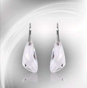 Swarovski Element Wing Earrings - Crystal