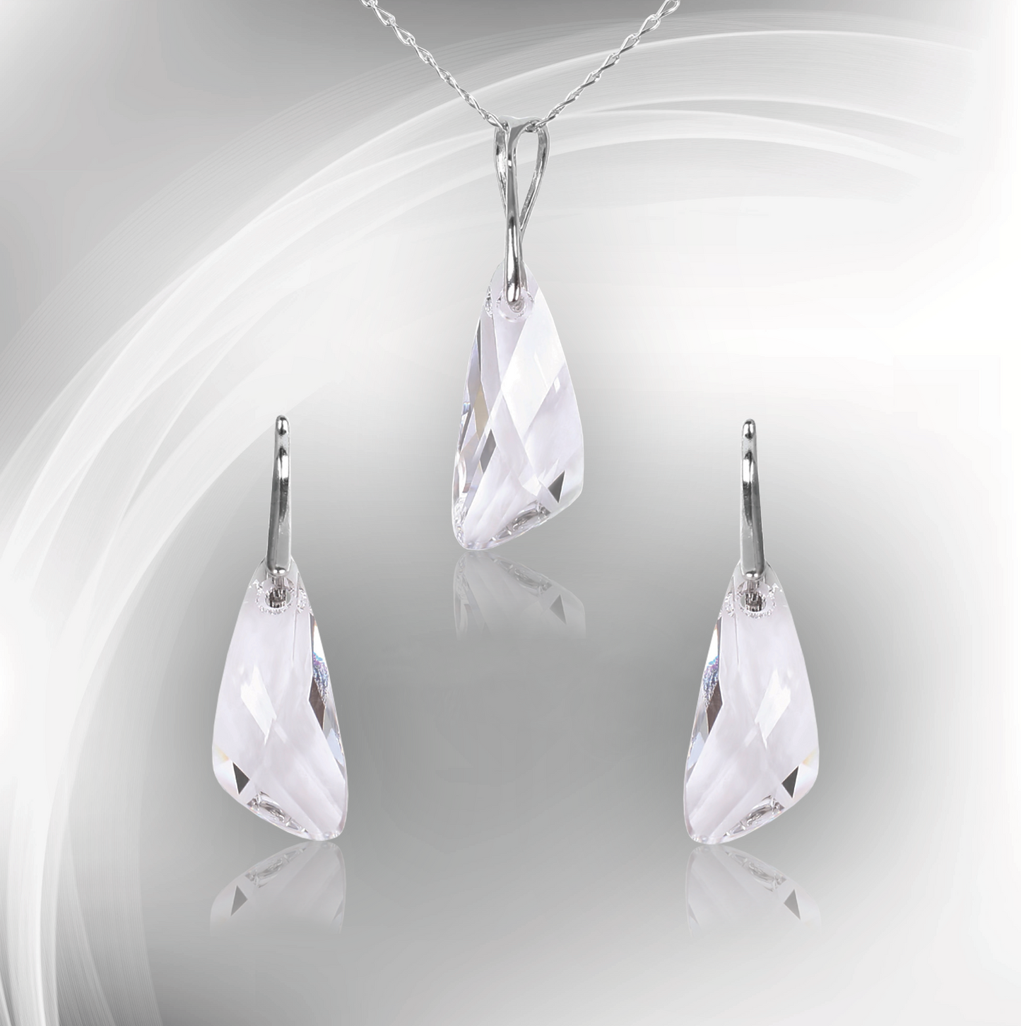 Swarovski Element Wing Set - Crystal