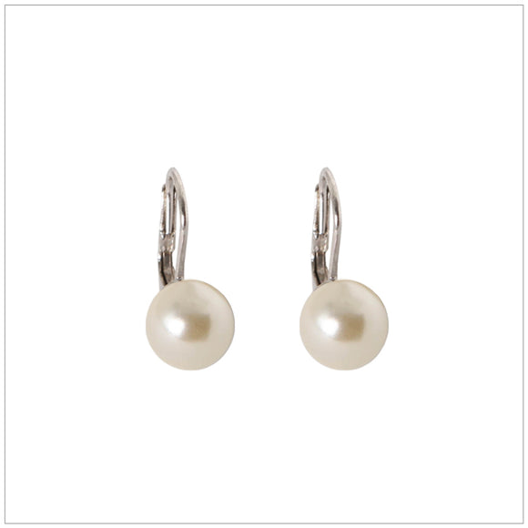 Swarovski Element Classic Pearl Earrings Pearl Cream