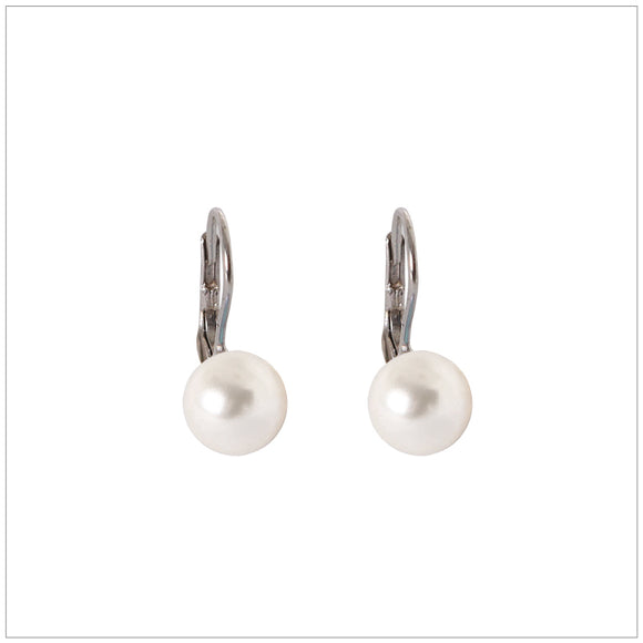 Swarovski Element Classic Pearl Earrings White Pearl