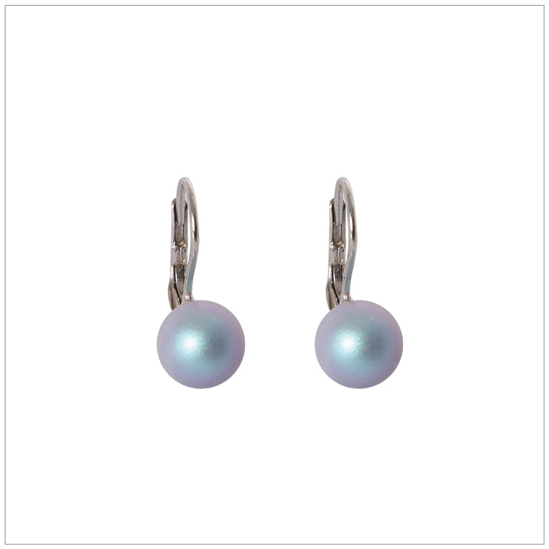 Silver Peacock Cultured Freshwater Pearl and Swarovski(R) Crystal Earrings Silver Peacock Cultured Freshwater Pearl and Swarovski(R) Crystal Earrings