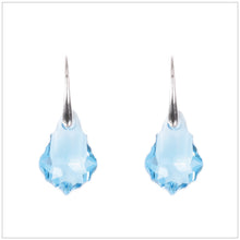 Swarovski Element Baroque Earrings - Aquamarine - swarovski jewellery south africa kcrystals