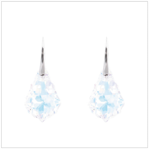 Swarovski Element Baroque Earrings - Aurore Boreale - swarovski jewellery south africa kcrystals
