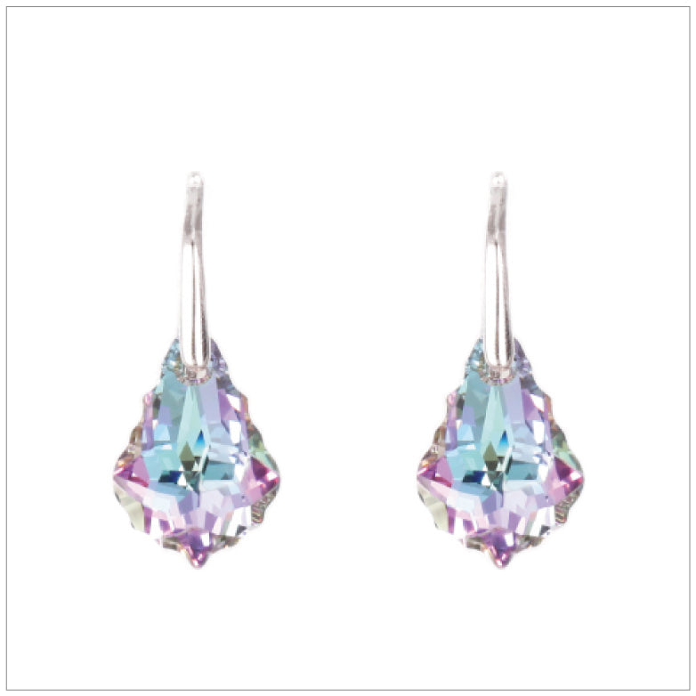 Swarovski Element Baroque Earrings - Vitrail Light - swarovski jewellery south africa kcrystals