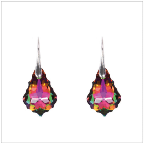 Swarovski Element Baroque Earrings - Vitrail Medium - swarovski jewellery south africa kcrystals