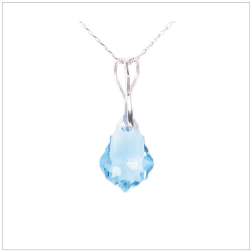 Swarovski Element Baroque Necklace - Aquamarine - swarovski jewellery south africa kcrystals
