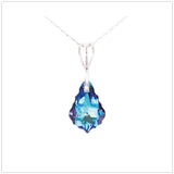 Swarovski Element Baroque Necklace - Bermuda Blue - swarovski jewellery south africa kcrystals