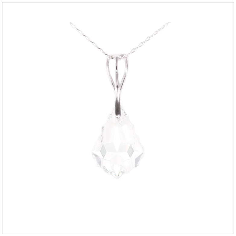 Swarovski Element Baroque Necklace - Crystal - swarovski jewellery south africa kcrystals