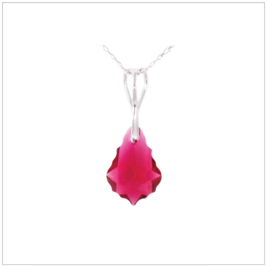 Swarovski Element Baroque Necklace - Ruby - swarovski jewellery south africa kcrystals