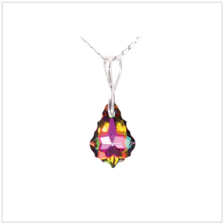 Swarovski Element Baroque Necklace - Vitrail Medium - swarovski jewellery south africa kcrystals