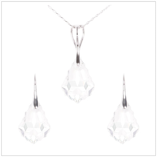 Swarovski Element Baroque Set - Crystal - swarovski jewellery south africa kcrystals