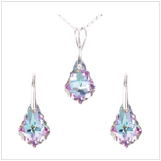 Swarovski Element Baroque Set - Vitrail Light - swarovski jewellery south africa kcrystals