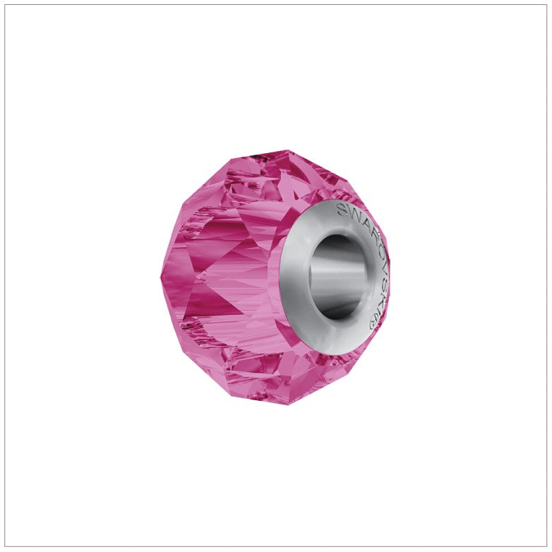 BeCharmed Bracelet Set (19.5cm) Swarovski Element Briolette Charm - Rose
