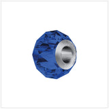 BeCharmed Bracelet Set (17cm) Swarovski Element Briolette Charm - Sapphire