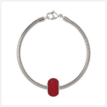 BeCharmed Bracelet Set (17cm) Swarovski Element Pave Charm - Light Siam